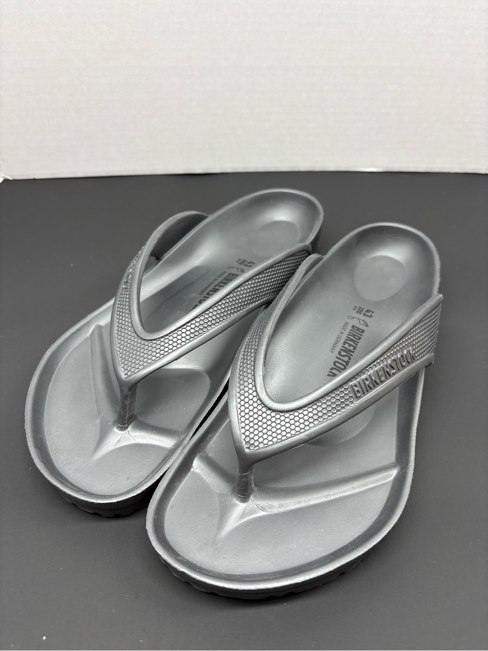 Birkenstock Gray EVA Thong Sandals
